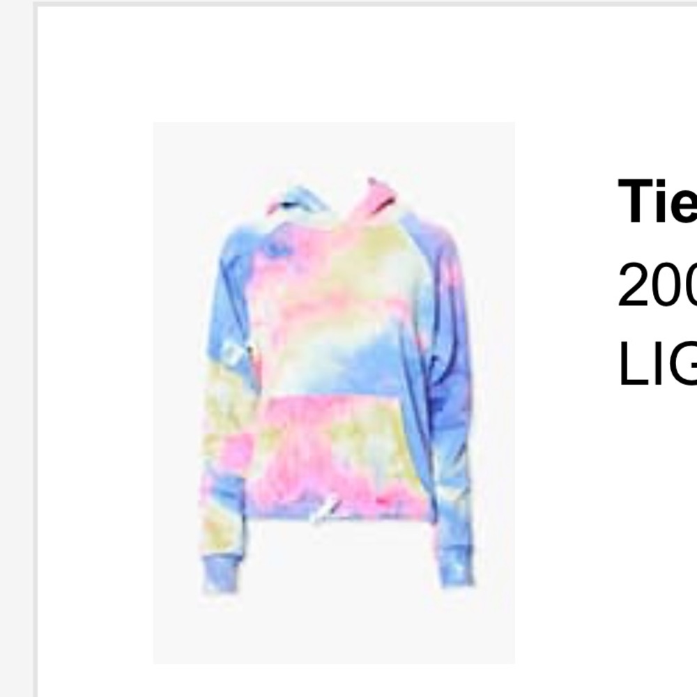 Tie dye hoodie